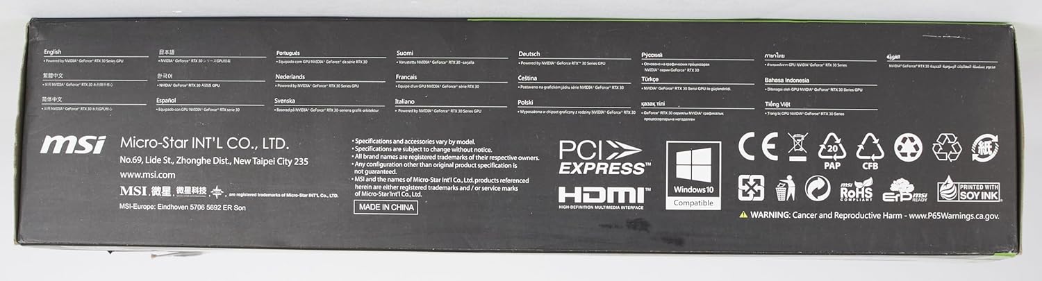 MSI Gaming GeForce RTX 3060 12GB, 60 pieces in stock, no questions asked, non-mining card, returnable at any time