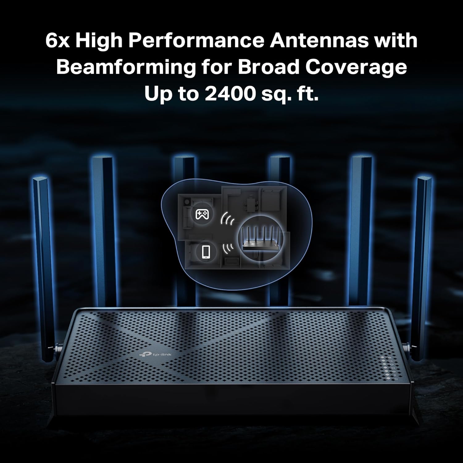 TP-Link Archer BE6500 Dual-Band Wi-Fi 7 Router (Archer BE400) | Dual 2.5 Gbps Ports USB 3.0 | Covers up to 2,400 Sq. ft and 90 Devices | Quad-core CPU| HomeShield, Private IoT, Free Expert Support