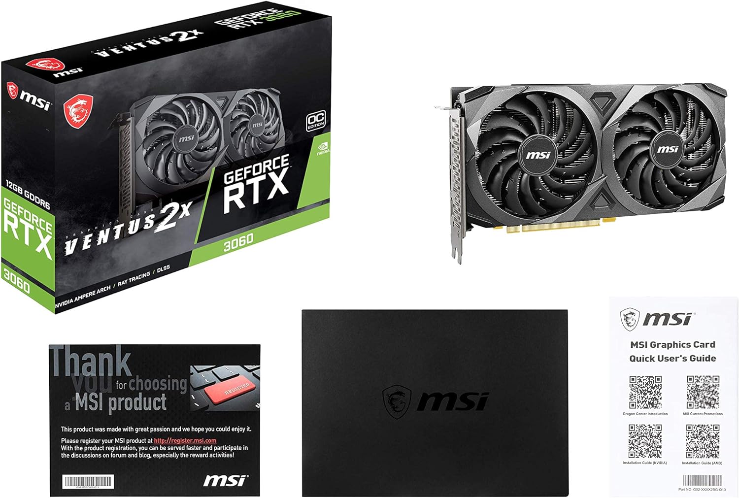 MSI Gaming GeForce RTX 3060 12GB, 60 pieces in stock, no questions asked, non-mining card, returnable at any time