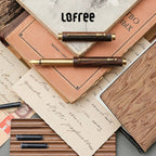 Lofree Half-Full Mechanical Keyboard | Wireless Bluetooth, Brown Switch, Solid Wood & Stationery Gift Set