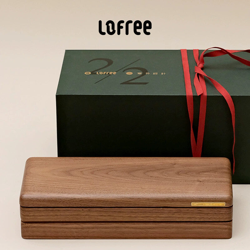Lofree Half-Full Mechanical Keyboard | Wireless Bluetooth, Brown Switch, Solid Wood & Stationery Gift Set