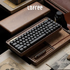 Lofree Half-Full Mechanical Keyboard | Wireless Bluetooth, Brown Switch, Solid Wood & Stationery Gift Set